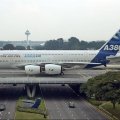 Airbus380onbridgeoverhighway